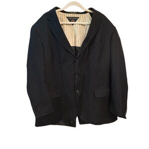 Vintage Tommy Hilfiger American Made Blue Pinstripe 100% Wool Men’s Blazer 46R